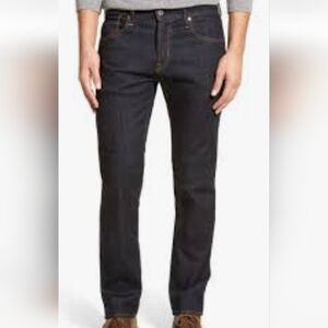 AG Adriano Goldschmied Men's Slim Straight Dark Blue Jeans